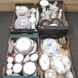 Four boxes of china