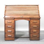 A tambour desk