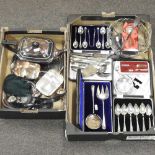 A collection of silver plate