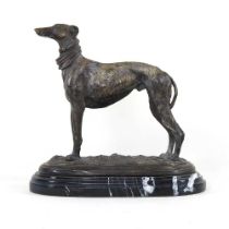 A bronze greyhound