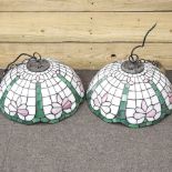 A pair of ceiling lights