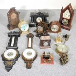 A collection of barometers