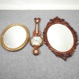 A barometer and mirrors