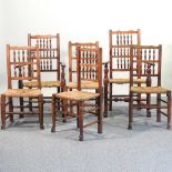 A set of dining chairs