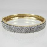 A diamond bangle