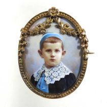 A portrait brooch
