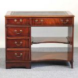 A pedestal desk