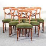 A set of dining chairs