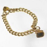 A gold bracelet