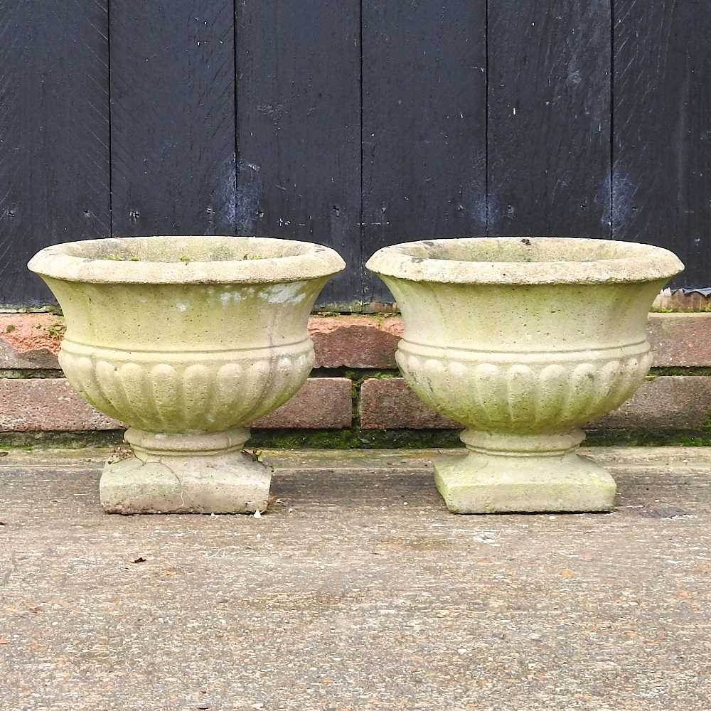 A pair of planters