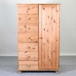 A pine wardrobe