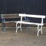 Two garden benches