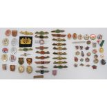 Eastern Bloc Badges including various East German Qualification bars including Transport ...