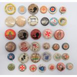 Post WW1 and Later Colonial Collecting Day Celluloid Lapel Badges pressed tin with celluloid