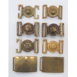 Guards Belt Buckles cast brass, two piece buckles consisting Coldstream Guards ... QC Welsh