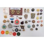 Quantity of Various Civilian Lapel and Other Badges including 2 x brass AA Automobile Association