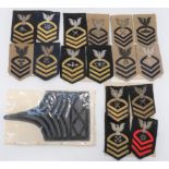 American Navy Trade Rank Badges bullion embroidery example include Chief Petty Officer Boatswain ...