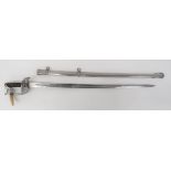 5th Dragoon Guards Special Pattern Wilkinson Solid Hilt Officer's Sword 34 1/2 inch, single edged