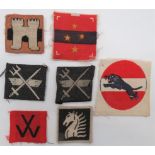 Indian Cloth Formation Badges consisting embroidery North Western Army India ... Printed Southern