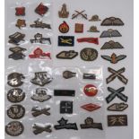 British Trade and Qualification Badges including embroidery Artillery Observer Pilot ...