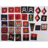 Royal Artillery Formation Badges including embroidery 1 AGRA ... Printed 2 AGRA ... Bevo weave 5