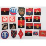 HQ, Higher Formation and Corps Formation Badges including bullion embroidery War Office ... Bevo