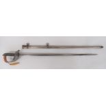 Highland Light Infantry Field Officer's Special Pattern Sword 32 3/4 inch, double edged blade with