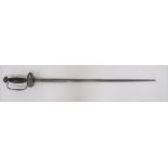 17th Century Transitional Rapier Small Sword 27 3/4 inch, double edged, narrow blade.  The top