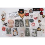 British & Commonwealth Rank Counter Sample Badges including embroidery QC WOII ... Embroidery, large