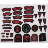 Royal Marine Formation and Titles including printed Tombstone Combined Operations ... Embroidery