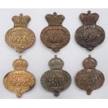 Grenadier Guards Valise Badges consisting 3 x Vic crown examples ... 3 x KC examples. All complete