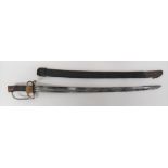 French Napoleonic War Period Engineer’s /Pioneers Officer’s Saw Back Sword. slightly curved, 29 1/