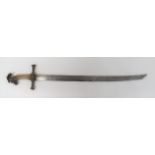 Napoleonic War Period Pioneers Sidearm Sword. impressive heavy weight example.  Flat, 28 inch,