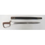 1856 Pattern Pioneer's Sword By Wilkinson 22 1/2 inch, single edged blade with back edge sharpened