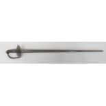 Waterloo Period 1796 Pattern Heavy Cavalry Trooper’s Sword 34 1/2 inch, single edged, straight,