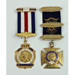 A R.A.O.B silver gilt 1977 Queen Elizabeth II Jubilee medal F C Parry Ltd, Birmingham, 1978,