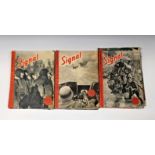 A collection of thirty (30) editions of Signal - The Wehrmacht propaganda magazine all English