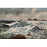 A. Selous (British, early 20th century), Coastal landscapes, a pair, oil on canvas, signed