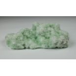 NATURAL HISTORY - Australia green Gypsum crystal cluster 9in. (22.8cm.) long.