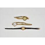 A ladies 9ct gold cased wrist watch by Verity, hallmarked London 1949, 15 jewel Swiss movement