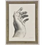 Marco Henriques (Madeira, 21st century) 'Hand in Greeting' graphite pencil on paper, signed & dated