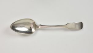 A Channel Islands silver fiddle pattern soup spoon maker's mark TDG JLG, struck once
