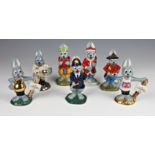 Wade - Arthur Hare figurines C&S Limited Edition, comprising of Britannihare (Union Jack) Arundel