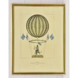 A set of six reproduction ballooning prints, 15¾ x 11¾in. (40 x 30cm.), in grey and gilt frames. (6)