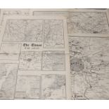 World War Two interest - A collection of Worldwide maps issued by The Times c.1939