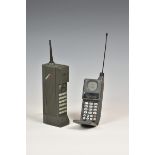 Vintage telephones - Motorola Personal in case and Nokia Cityman 1320.