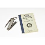 A Seaman's Pocket-Book June 1943 and a Jack Knife. (2)