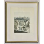 Michael Chaplin (British, 20th century), 'Leeds Village', Kent, etching, signed, titled and numbered