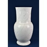 A Carrara marble vase 18½in. high (47cm.)