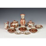 *** WITHDRAWN *** A small collection of Japanese Kutani porcelain early 20th century, comprising a